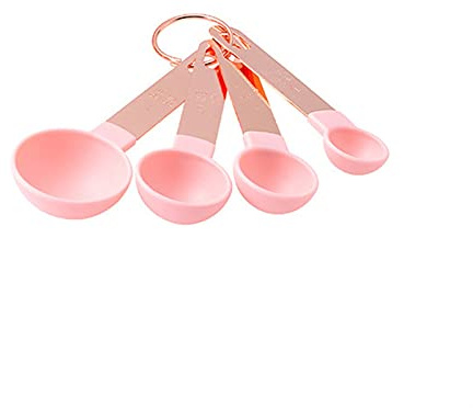 HXSZWJJ Kitchen Cooking Accessories Tea Coffee Measuring Spoons Set Durable Stainless Steel Measuring Cup Measuring Tools Set (Color : Yellow)