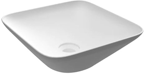 LAVABO DA APPOGGIO QUADRATO (SENZA FORO) VARIANT 36X36 CM Bianco