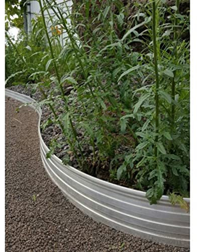 Green Universe Alu Rasenkanten Höhe: 10-14 cm, Länge: 1-30 m | Flexible Beeteinfassung | Rasenkante Metall verzinkt | Rasenkante Metall flexibel | Wurzelsperre Metall | Garten Randbegrenzung