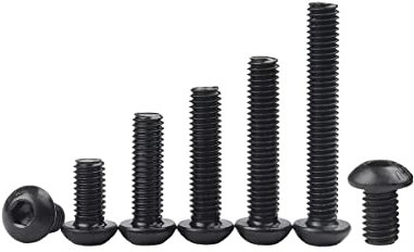 5-50 STÜCKE Linsenkopfschrauben Schwarz 10,9 Grad Innensechskantschraube Inbusschraube ISO7380 M2 M2,5 M3 M4 M5 M6 M8 M10-M10 5 STÜCKE, 12 mm