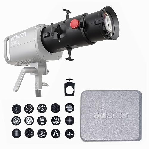 Aputure Amaran Spotlight SE 19º Lens Kit Modificatore lente di proiezione per Amaran 300C 150C Amaran 200X S 60X S Aputure 300X e altra potenza non superiore a 300W Bowens Mount Lights