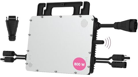Hoymiles HMS-800W-2T Mikro-Wechselrichter mit integrierter WiFi DTU | inkl. HMS Field Connector | bis zu 2 PV-Module | 800 Watt | VDE konform | für Balkonkraftwerke