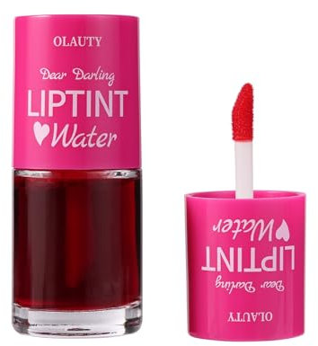 TITIMORE Strawberry Lip Tint Stain Vivid Color Lip Stain Multi-use Lip and Cheek Tint Long Lasting Waterproof Korean Lip Gloss Moisturizing Mini Liquid Lipstick Non-Stick Cup Lip Makeup(#1)