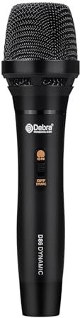 D Debra D86 Wired Dynamic Microphone, Metal Handheld for Karaoke, Speeches, Weddings, Stage & Outdoors, Compatible with Machines, Amps, Mixers