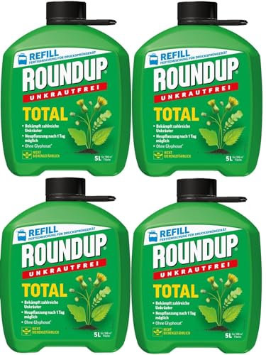 4 X 5L Roundup®Unkrautfrei Total
