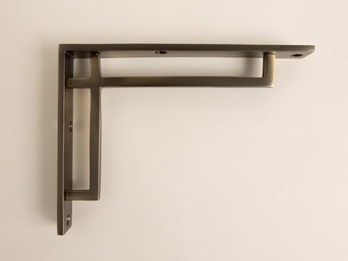 Antik-Messing-Halterungen im Art-Deco-Stil, massives Messing, massives Messingguss, einzeln verkauft