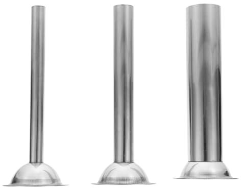 LALADEFIEE Sausage Stuffer Tubes Kit Size 5 Stainless Steel Meat Filler Tubes for Sausage Making Home Butchery Food Preparation 3pcs Set