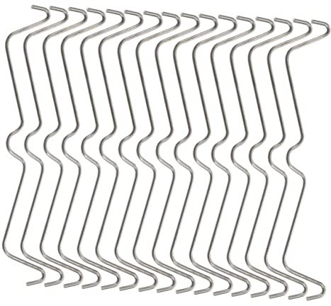 PRETYZOOM 50piezas Hebilla Fija Para Tableros Perforados Cerraduras De Gancho Metálico Accesorios Para Tableros De Clavijas Para Soporte De Herramientas Taller o Garaje