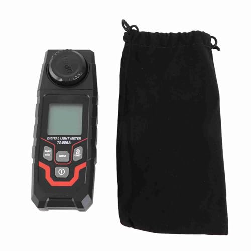 Digitales Luxmeter mit Weitem Messbereich, 200000LX 20000FC, 50 Datensätze Speicherung - Hohe Genauigkeit, Silizium - Photodiode Sensor, Vielseitig Einsetzbar