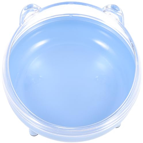 Baño Reutilizable para Hámster, Caja de Arena Tipo Jaula Azul de Plástico | Superficie Lisa, Evita Derrames de Arena, Uso Seguro para Jugar y Bañar, Adecuado para Mascotas Pequeñas