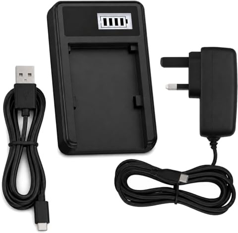 Mains Battery Charger for Nikon D40, D40X, D60, D3000, D5000 D-SLR Camera - Replacement for Nikon Charger MH-23 for EN-EL9 Battery