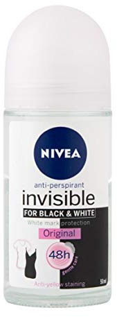 NIVEA Deo Roll-on Women Invisible for black & white - Original, Anti-Perspirant - 6er Pack (6 x 50 ml)