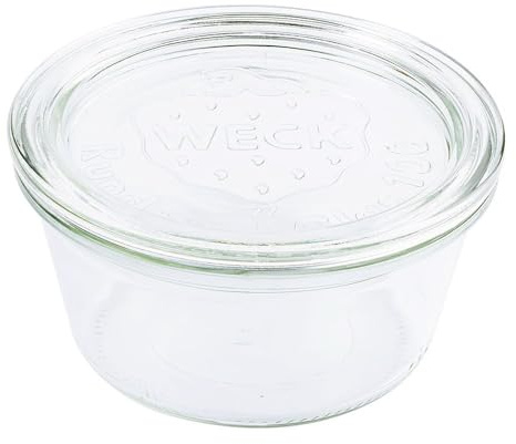 Contacto Original Gläser 6er Set Einmachgläser 290 ml Ø10 x 5,5 cm, Einkochgläser mit Glasdeckel - ideal zum Einwecken, Aufbewahren & Dekorieren