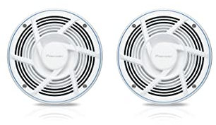 Pioneer TS-ME650FS Marinetauglicher 2-Wege Koaxial Lautsprecher (250 W), 16.5 cm, Schutzart IPX7, Einbautiefe 60 mm, Gitter in Schwarz und Weiss