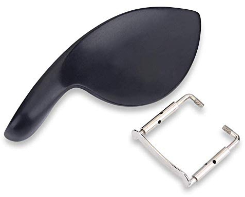 Violine Kinnhalter mit Standardhalterung, Violine Schulterpolster Rest Musikinstrument Zubehör für 4/4 Violine Geige Klavierzubehör
