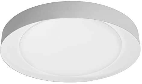 LEDVANCE Aplique y plafón LED inteligente para uso en interiores con tecnología WiFi, color de luz cambiante (3000K-6500K), gris, 490mm, compatible con Google y Alexa Voice Control, SMART + WIFI ORBIS