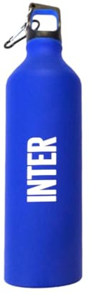 Giemme Borraccia in Alluminio Finitura Lucida con MOSCHETTONE.CAPACITA' 800 ML Inter
