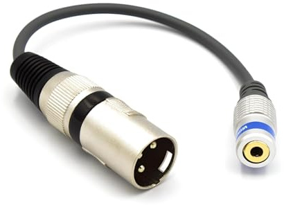 VITALCO TRRS auf XLR Mikrofonadapter Mini Jack 3,5 TRRS Buchse auf 3 Pin XLR Stecker Kabel