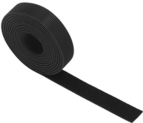 Kardborrband, Elastiska Buntband med Kardborreband, Fästande Nylontejp Återanvändbar Fästtejp Buntband Stark Vidhäftning, Nötningsbeständig för Trådhantering (2 m / 6,6 fot)