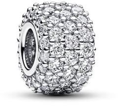 Pandora Moments triple charm 792820C01 shiny, silver,