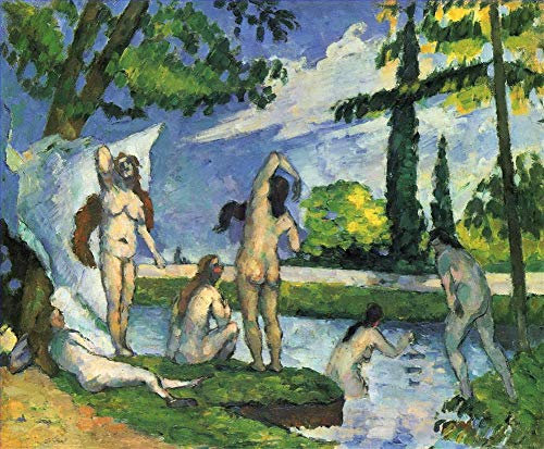 Ölgemälde handgefertigt €50-2000 von Lehrern der Kunstakademien, Gemälde auf Leinwand, 30 berühmte Cezanne-Kunst in Öl, Badegäste, impressionistischer Akt, Paul Cezanne-Akt, französisch –6