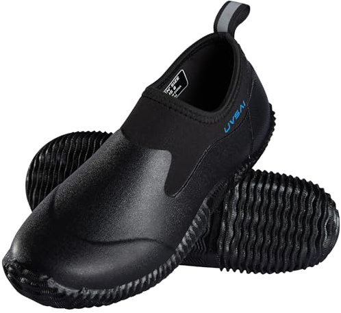 UVSAI Men’s Waterproof Garden Shoes Rain Boots Slip-On Footwear for Gardening Farming Camping Lawn Care Yard Work