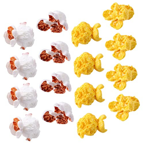 RORPOIR Kreative Kleiner Popcorn Anhänger 50 Stück Aus Langlebigem Kunststoff Bunte Selbstgemacht Bastelornamente Für Telefonhüllen Und Kleiner Haus Zubehör