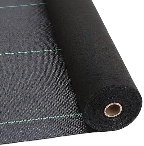 AEFFE Telo Rete Pacciamatura 100 gr/mq in Rotoli, Tessuto Anti Erbacce, Permeabile all'Acqua, Ideale per Ancoraggio Prati Sintetici, Orto, Giardino, Nero e Verde (1 x 100 Metri, Nero)