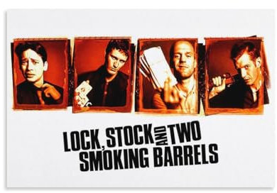 XIAYIMAO Lock, Stock And Two Smoking Barrels Classic Movie Poster (31) Poster Painting Canvas Wall Art Living Room Posters Painting 12x18inch(30x45cm)