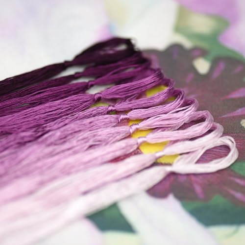 MINGGUXIUYI Broderitråd i mullbärssilke, 22 m per färg, för handbroderi, korsstygn och DIY (101)