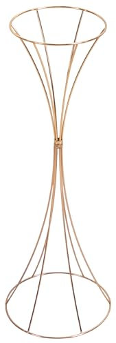 Lot de 3 supports de fleurs dorés - Décoration de table de mariage - 3 hauteurs : 50 cm, 66 cm, 79 cm - Colonnes de fleurs stables - Charge maximale : 30 kg