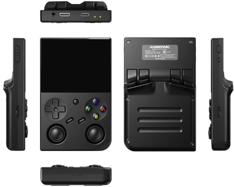 NULA RG35XX Pro Handheld Spielekonsole, mit 256G-TF-Karte Und 11000+ Spiele, Tragbarer Retro Emulator mit 3,5-Zoll-IPS-Bildschirm Linux-System, Arcade Console WiFi Support Spieleplayer