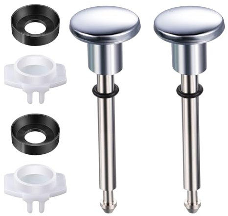 2 Set Tub Spout Diverter Repair Kit, Electroplated Bathroom Shower Bathtub Repair Replacement for Flow Control, Includes 2 Diverter Valve Stems 2 Cup Seals 2 Gates