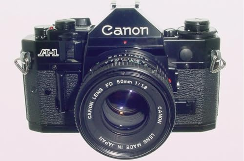 Vintage 35mm film SLR Camera compatible with Canon A-1 A1 + 50mm FD Lens