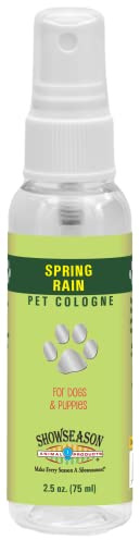 Showseason Animal Products Spring Rain Dog Cologne 2.5 oz | Travel Size | Dog Perfume Long Lasting | Deodorizing Spray