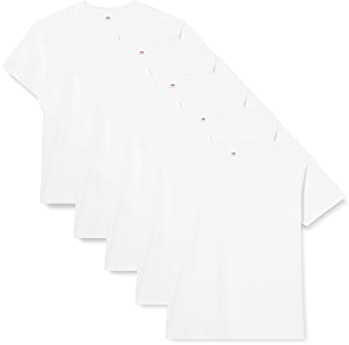 Fruit of the Loom Herr super premium, korta ärmar T-shirt (5-pack)