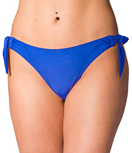 Aquarti Slip Bikini Brasiliano da Donna, Azzurro Fiordaliso, 44