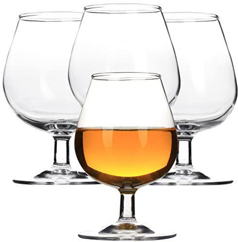 Stephans Möbelbörse 4er Set Cognacgläser Brandygläser | Cognac Brandy Schwenker Weinbrand Cocktail Glas | 350ml | Perfekt für Zuhause, Restaurants und Partys | Spülmaschinenfest