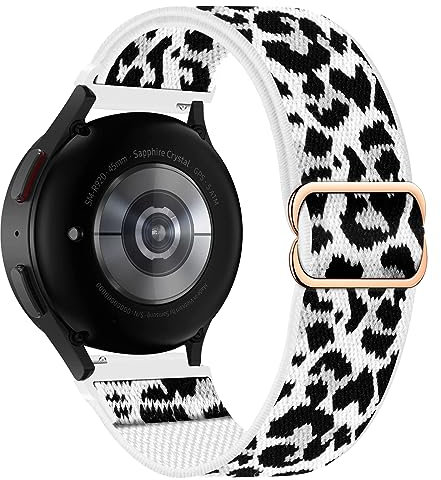 LXURY Elastisch Armband für Garmin Vivoactive 4S/Venu 2S/Vivomove 3S Armband, Dehnbar Nylon Stoff Band Herren/Damen Verstellbar Sport Ersatzarmband Kompatibel mit Garmin Venu 2S Uhrenarmband (J)