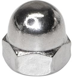 PRIOstahl Hutmuttern Sechskantmuttern Kappenmutter hohe Form x 100 Stück Größe: M10 DIN1587 als Abdeckkappen Abdeckschutz für Schrauben Gewindestangen & Gewindebolzen Rostfrei aus Edelstahl V2A