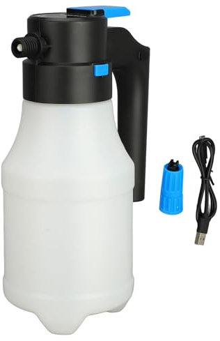 1,5 L Elektrischer Schaumsprüher, Kabellose Autowasch Schaumpistole, Gartensprüher, PP elektrische Schaumsprühflasche für die Autowäsche, Gartenbewässerung, Schaumkanone,