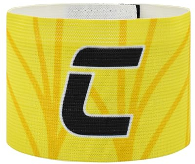 VerteLife Klassische C Kapitänsbinde für Fußball, Unisex Kapitäns Armband Einstellbar Kapitänsbänder Elastisch Kinder & Erwachsene Armbinde Sportmannschaften Zubehör