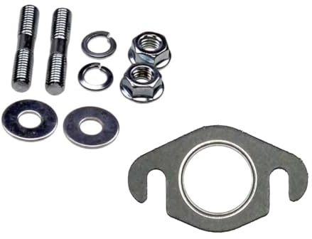 Auspuff Stehbolzen & Krümmerdichtung Set M6 x 32mm – passend für Italjet Dragster Formula 50 LC – Auspuffbefestigung für Roller, Scooter, Mofa & Moped