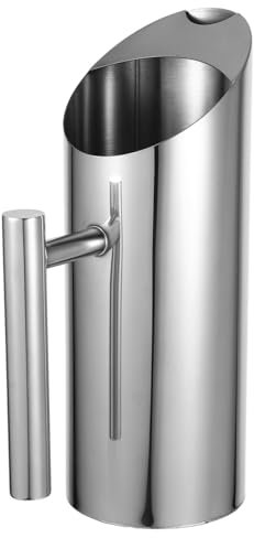 Pichet à Jus en Acier Inoxydable 1, 0 L à Corps Droit Argenté