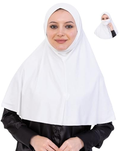 Prien Elegant Kopftuch Für Damen, Muslimische Hijab Mit Niqab, Islamische Schal Frauen, Kopftücher Für Gebetskleidung, Ramadan, Abaya