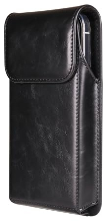Handy Gürtelclip Tasche Herren Leder, Handy Gürteltasche mit Kartenfächern | Handy Gürteltasche Herren Handytasche mit Gürtelschlaufe Telefon Hüfttasche Ledertasche Gürtelhülle Sport Reisen Herrentasche