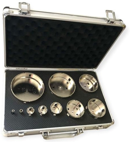 Coffret Scies Cloches Diamantées Ø6 à Ø100 mm – Kit Forets pour Perceuse/Visseuse – Carrelage, Grès Cérame, Marbre, Granit – Outillage Carreleur 2.0