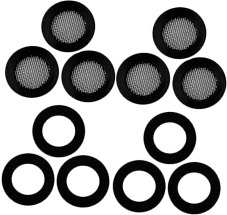 SEWOART 10pcs Shower Filter Gasket Rubber Washer for Fixed Handheld Hoses Leakproof Stainless Steel Fit