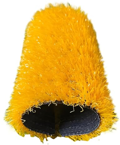 RybdaFDc Césped Artificial en Rollo, césped Artificial de Colores for Exteriores, césped Artificial Grueso y Realista, fácil de Limpiar.(Yellow 2,2x10m(6.59x32.8ft))