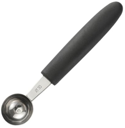 ALCXAZS Cuillères à Melon en Acier Inoxydable, durables, Robustes et durables, cuillères à Glace en Acier Inoxydable, faciles Nettoyer, 30MM Rond